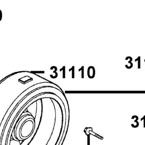 31110-ADB2-C00 FLYWHEEL COMP — diagram cutout