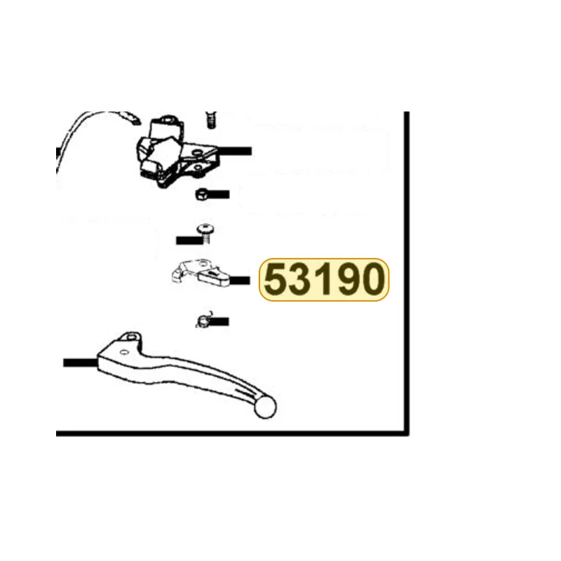 53190-GFY6-C00 LEVER COMP P/BRK — diagram cutout