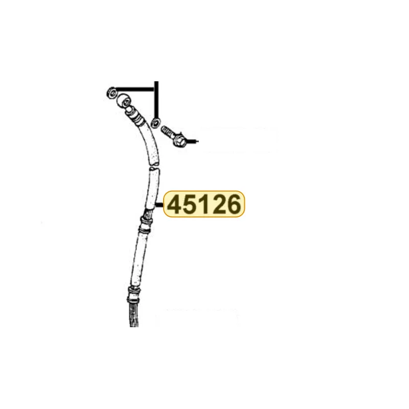 45126-ACB9-E10 HOSE ASSY FR BRK — diagram cutout