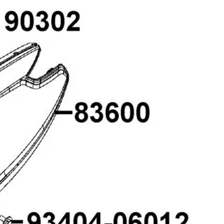 83600-AEA7-M30-BHP COVER L BODY — diagram cutout