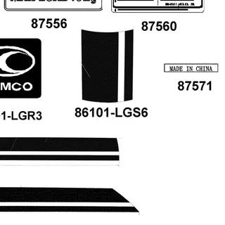86101-LGS6-M31-T01 STRIPE FR COVER — diagram cutout