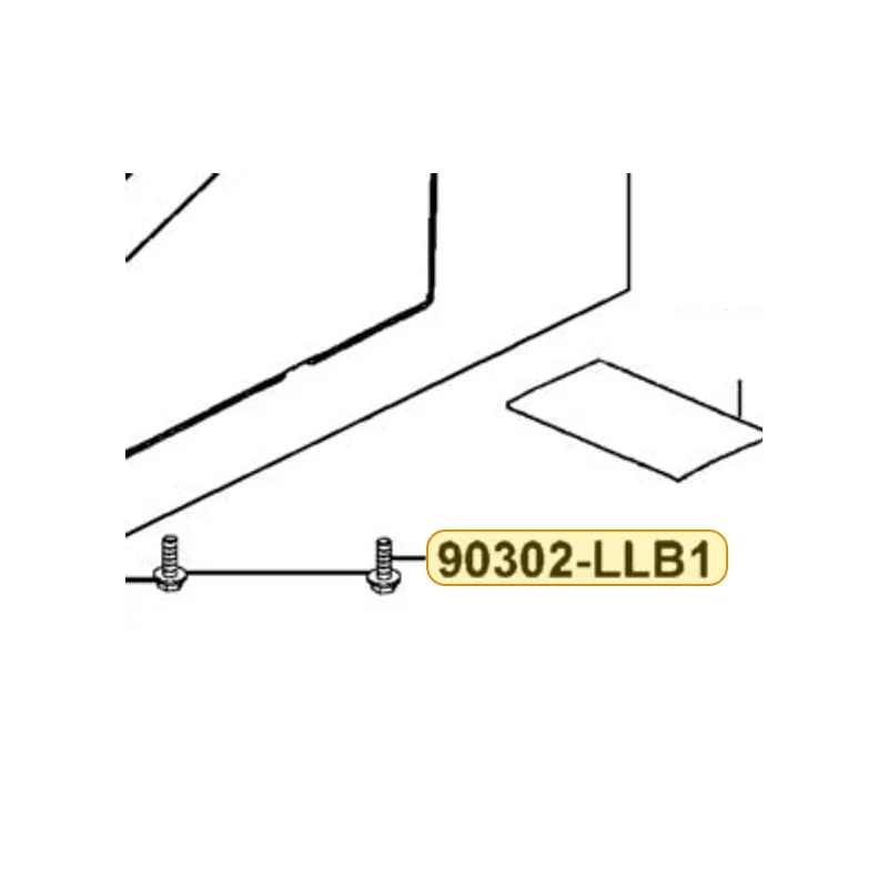 90302-LLB1-E10 BOLT-WASH 5X12 — diagram cutout