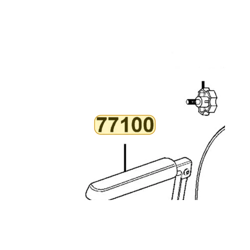 77100-ABA9-M30 ARM REST ASSY R/H — diagram cutout