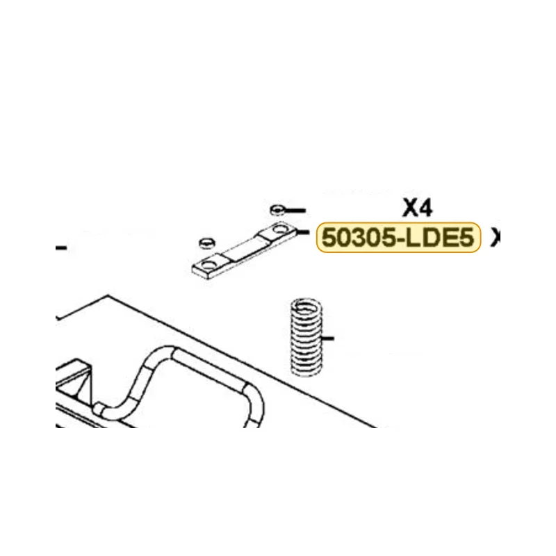 50305-LDE5-900 RUBBER MOTOR — diagram cutout