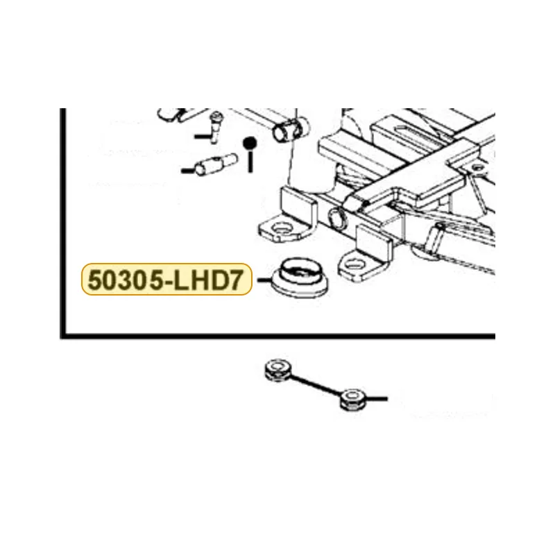 50305-LHD7-900 HEAD CUP BOTTOM 1" — diagram cutout