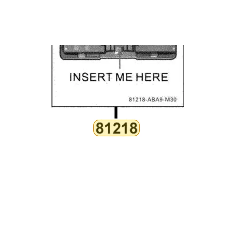 81218-ABA9-M30-T01 LABEL FUSE POSITION — diagram cutout