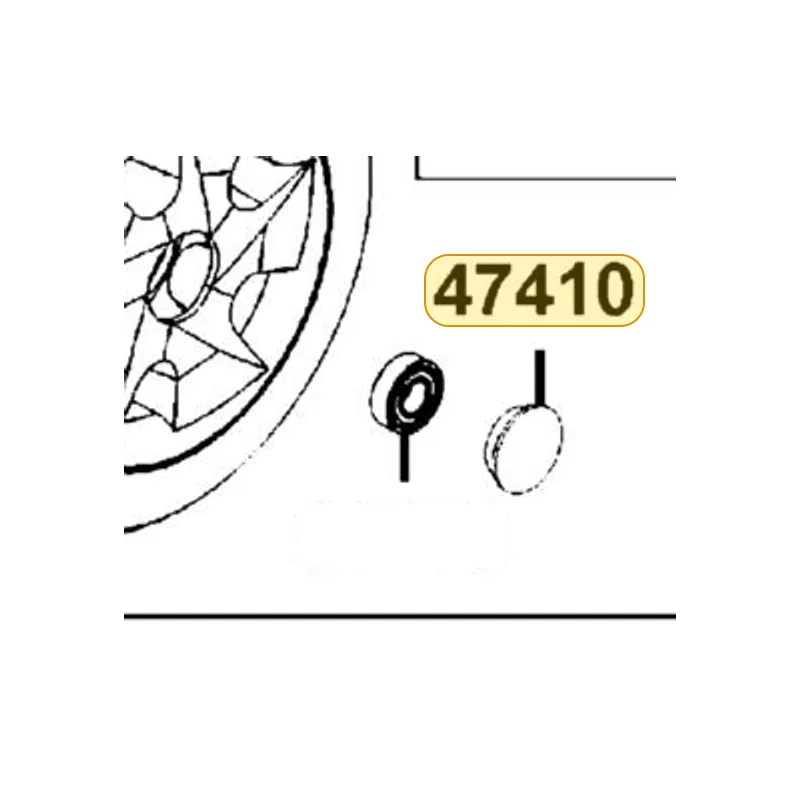 47410-LBE1-E22 CAP WHEEL — diagram cutout