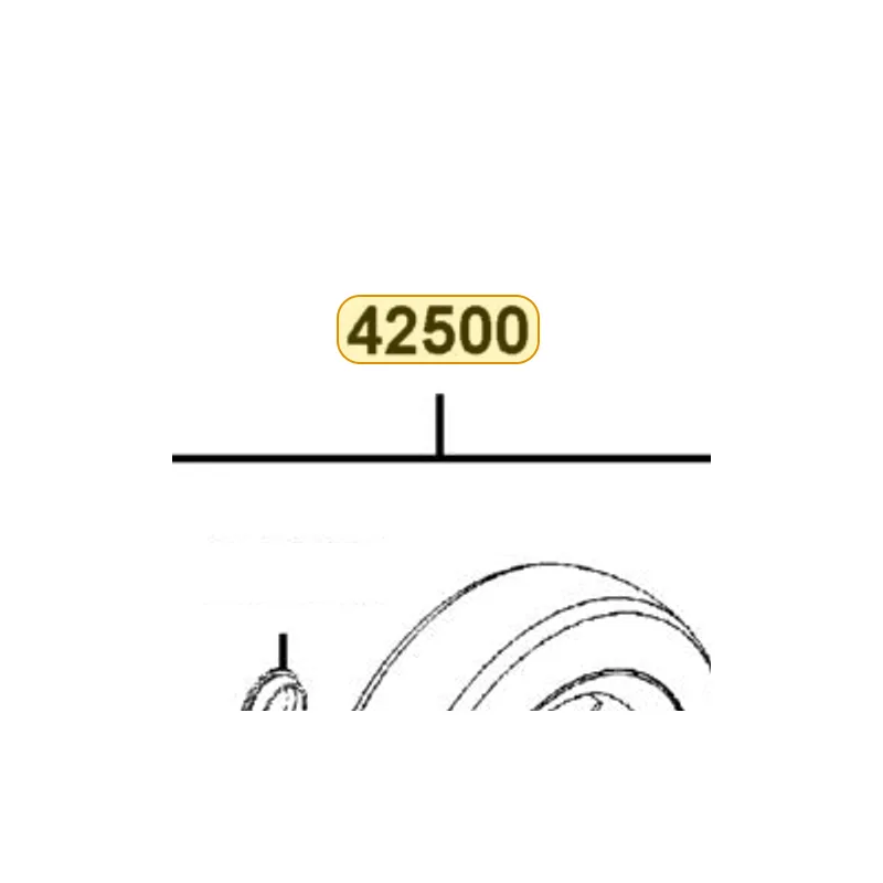 42500-LBE1-E22 WHEEL ASSY RH (PU) — diagram cutout