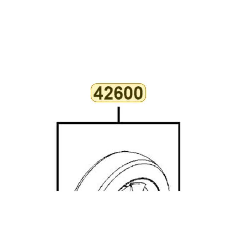 42600-LBE1-E22 WHEEL ASSY LH (PU) — diagram cutout