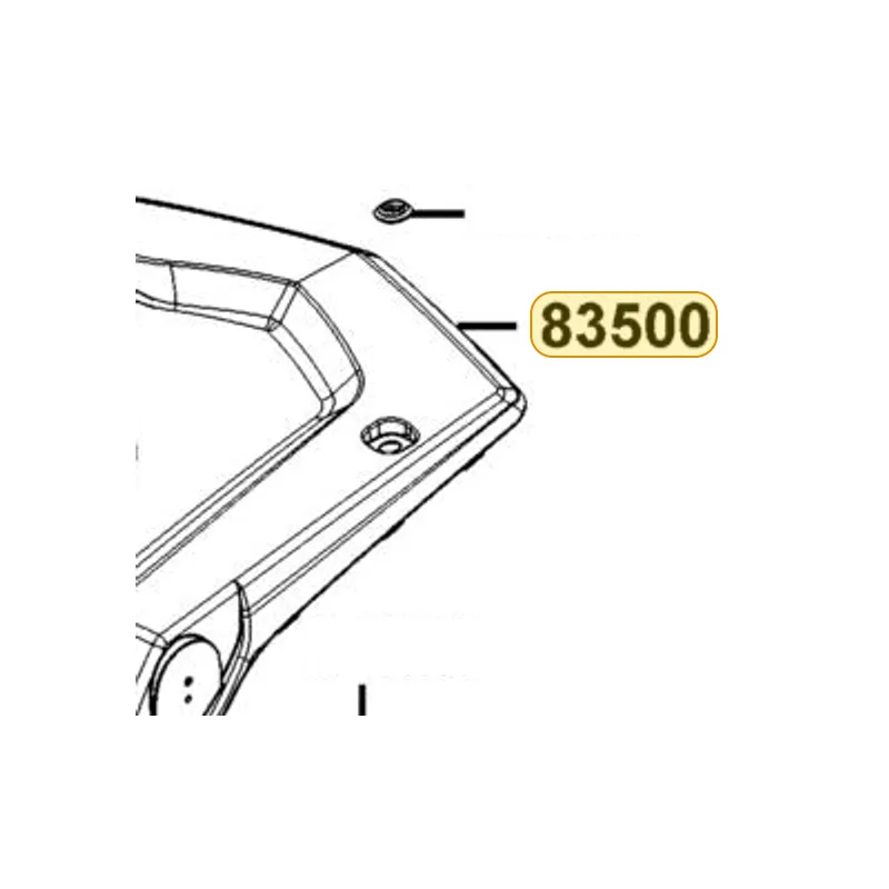 83500-ABA5-E00-N8P REAR BATTERY COVER- MAXER- SILVER (Bright Silver) — diagram cutout