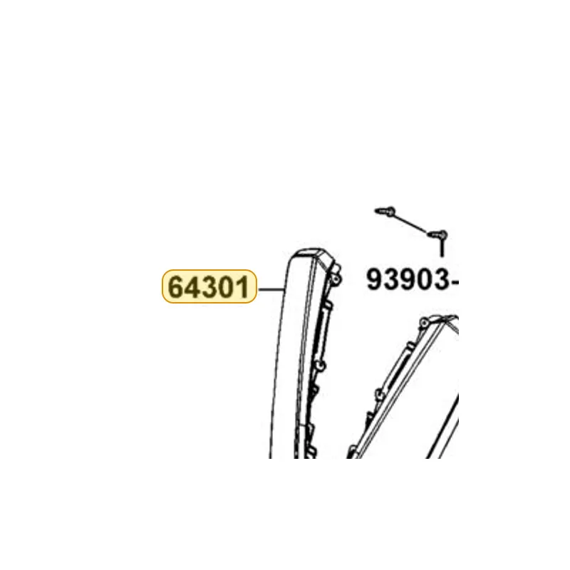 64301-ABA5-E00-YZP COVER FRONT — diagram cutout