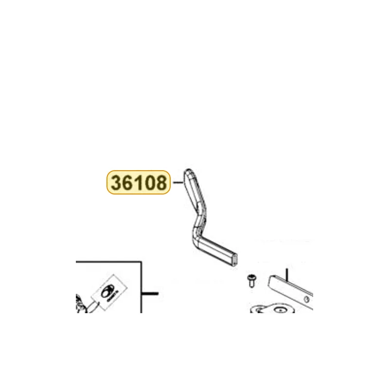 36108-ABA5-E20 LEVER RH THROTTLE — diagram cutout