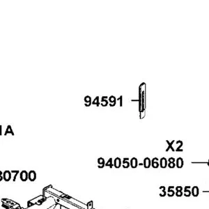 94591-LBE1-900 CLIP 2*71 — diagram cutout
