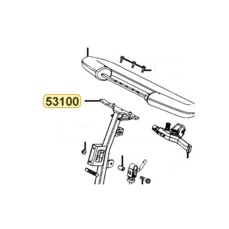 53100-ABA5-M30 HANDLE COMP TILLER — diagram cutout