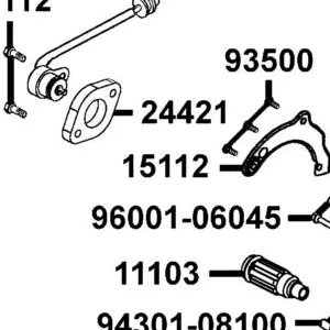 15112-PWB1-900 PLATE OIL GUIDE RIGHT — diagram cutout