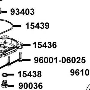 15436-PWB1-900 CAP OIL STRAINER — diagram cutout