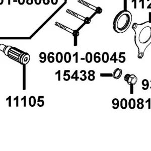 15438-PWB1-900 GASKET METAL COMPRESSION