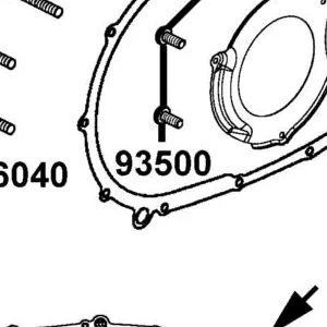 93500-PWB1-900 SCREW PAN 6X14 — diagram cutout