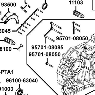 95701-08085-06 BOLT FLANGE 8X85 — diagram cutout