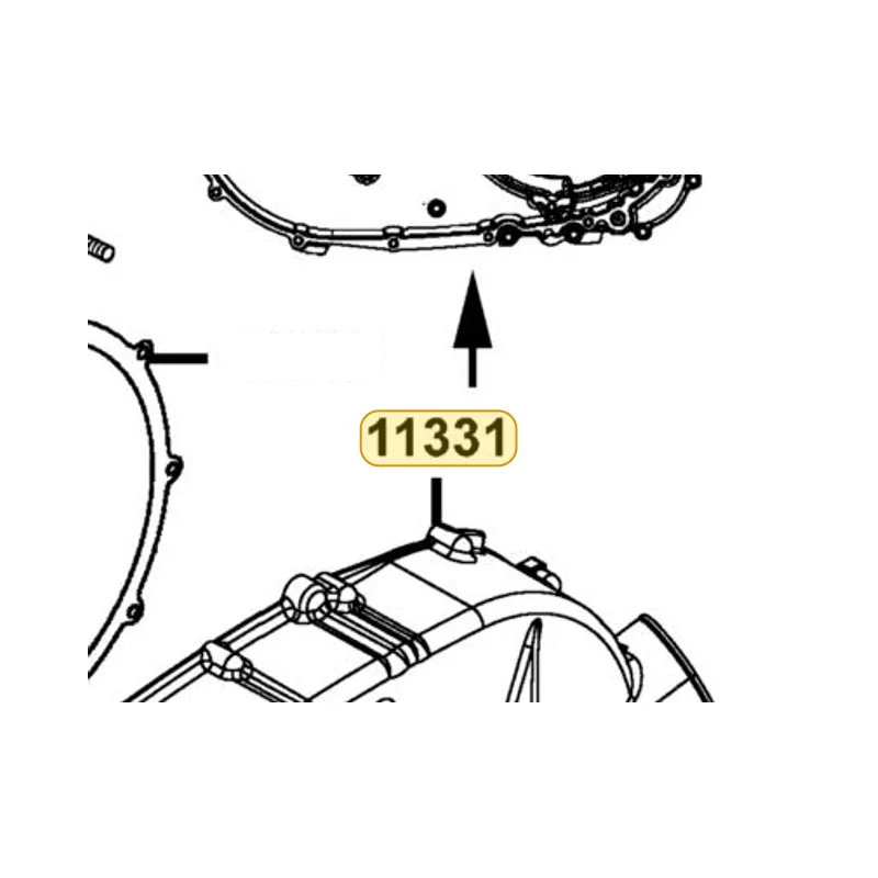 11331-PWB1-900 COVER R CRANK CASE — diagram cutout