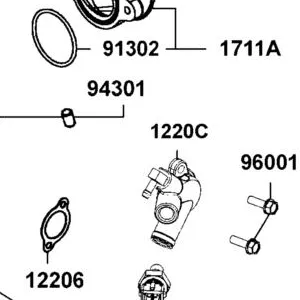 1236A-PWB1-900 CAP ASSY TAPPET ADJUSTING HOLE — diagram cutout