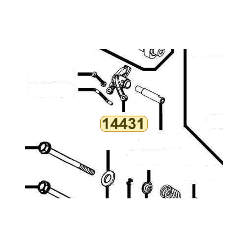 14431-PWB1-900 ARM VALVE ROCKER — diagram cutout