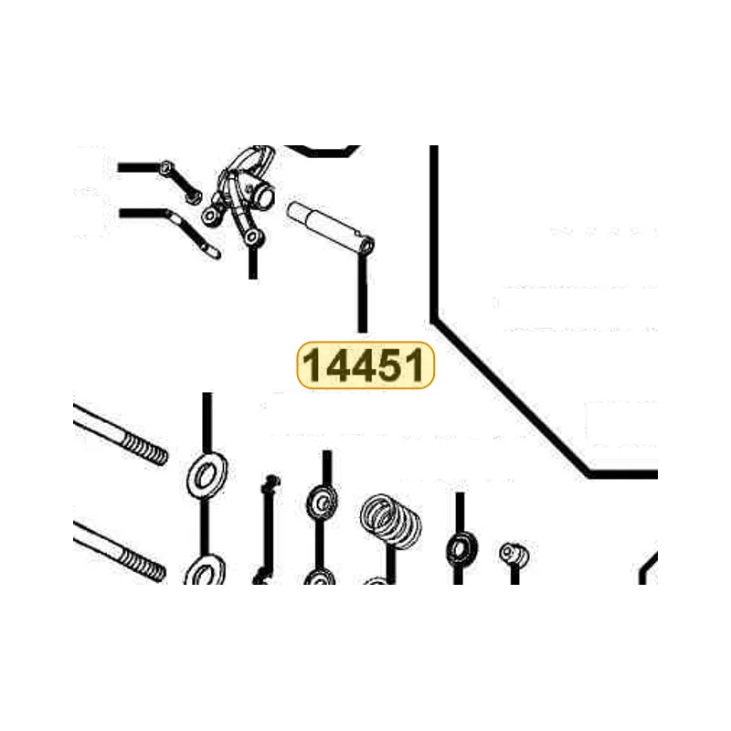 14451-PWB1-900 ROCKER ARM SHAFT INTAKE — diagram cutout
