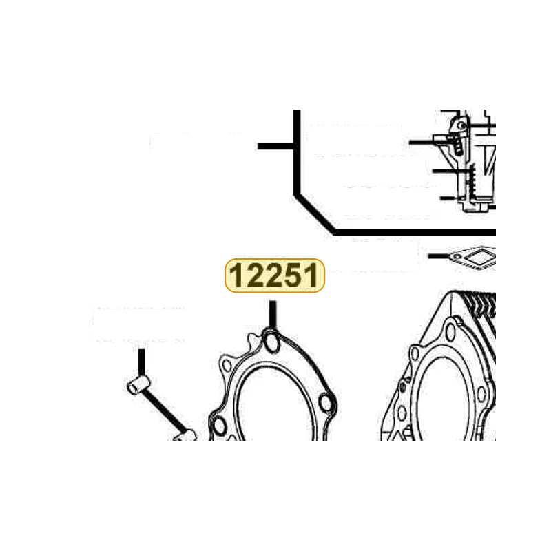 12251-PWB1-900 GASKET CYLINDER HEAD — diagram cutout