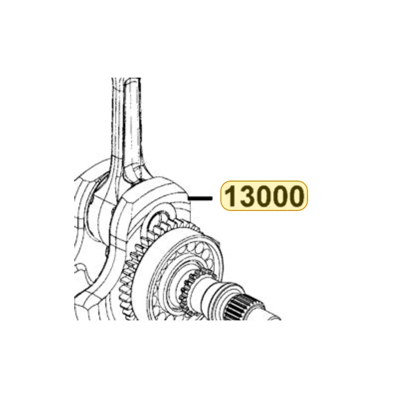 13000-PWB1-900 CRANK SHAFT COMP — diagram cutout