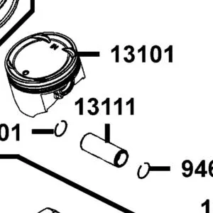13111-PWB1-900 PIN PISTON — diagram cutout