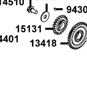 13418-PWB1-900 GEAR A??? BALANCER SHAFT — diagram cutout