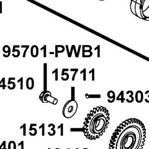 15711-PWB1-900 WASHER 10.2X30X2.5 — diagram cutout