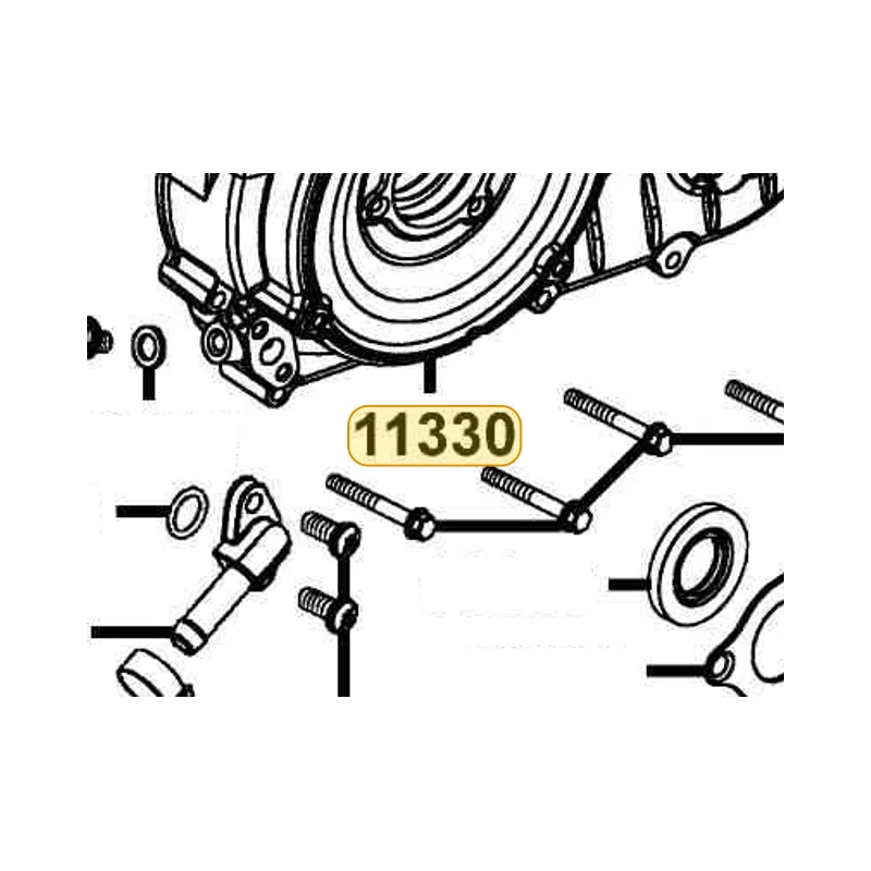 11330-PWB1-900 COVER LEFT CRANK CASE — diagram cutout