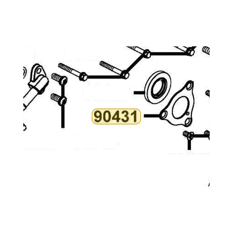 90431-PWB1-900 RETAINER OIL SEAL — diagram cutout