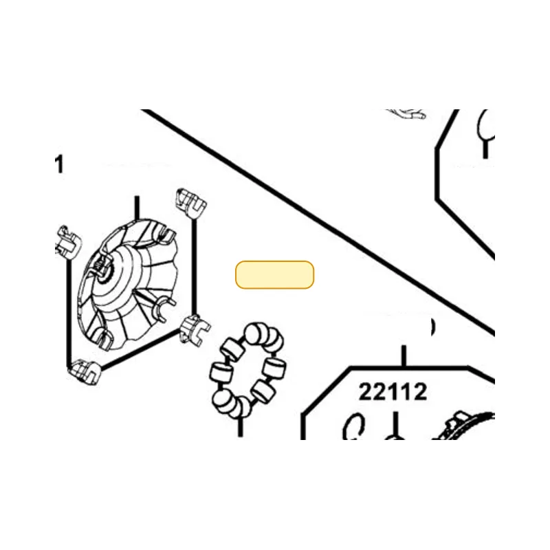 22121-PWB1-315 ROLLER SET WEIGHT (1SET:8PCS) — diagram cutout