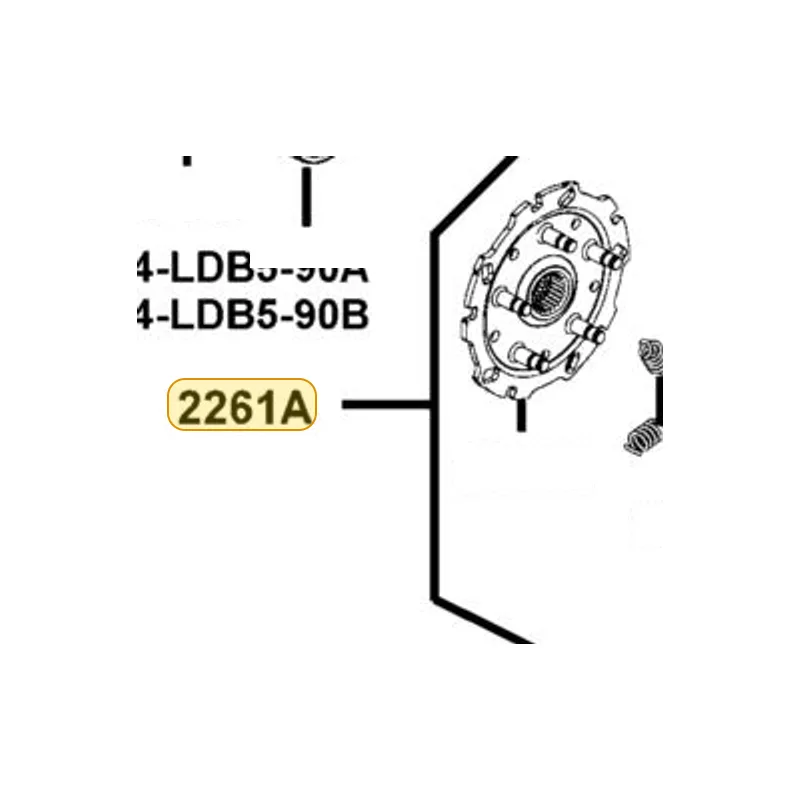 2261A-PWB1-M30 CLUTCH ASSY PRIMARY — diagram cutout