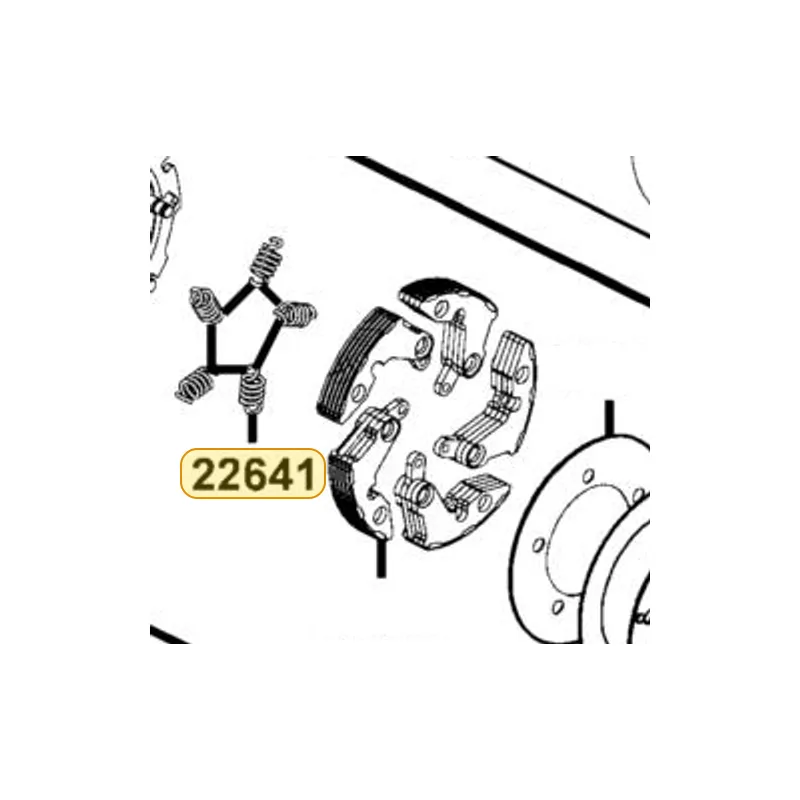 22641-PWB1-M30 PRIMARY CLUTCH SPRING — diagram cutout