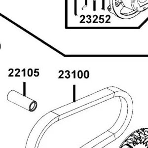 23100-PWB1-900 BELT DRIVE — diagram cutout