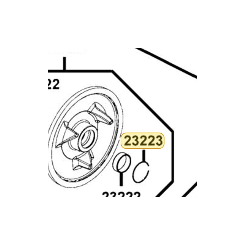 23223-PWB1-900 CLIP 38MM — diagram cutout