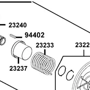 23233-PWB1-900 SPG DRIVEN FACE — diagram cutout