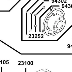 23252-PWB1-900 ROLLER DRIVEN CLUTCH — diagram cutout