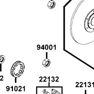 94001-PWB1-900 NUT FLANGE 16MM — diagram cutout