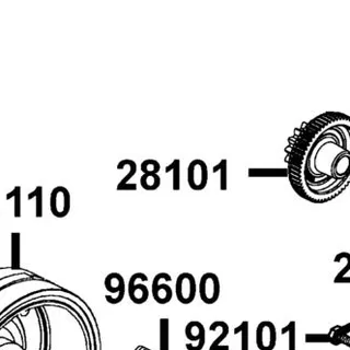 28101-PWB1-900 GEAR STARTER REDUCTION — diagram cutout