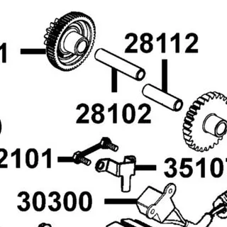 28102-PWB1-900 SHAFT STARTER REDUCTION GEAR — diagram cutout