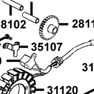 35107-PWB1-900 STAY A ACG STATOR — diagram cutout