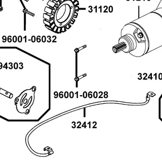 96001-06028-08N BOLT FLANGE SH 6X28 — diagram cutout