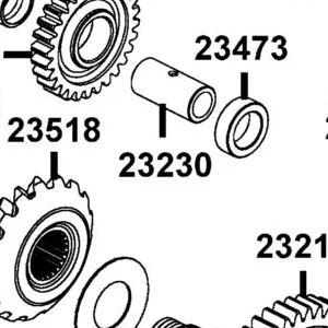 23230-PWB1-900 SHAFT BACKWARD IDLE — diagram cutout