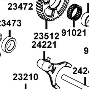 24221-PWB1-900 FORK SHIFT — diagram cutout
