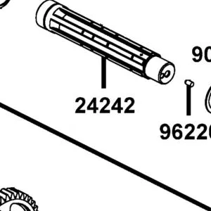24242-PWB1-900 SHAFT DRUM GEAR SHIFT — diagram cutout