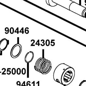 24305-PWB1-900 SPRING DRUM — diagram cutout